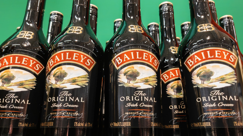 Bottles of Bailey's Irish Cream