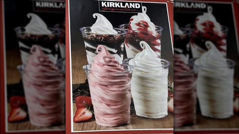 Kirkland Signature Ice Cream Sign