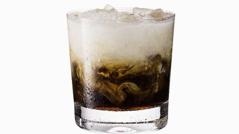 White Russian on white background