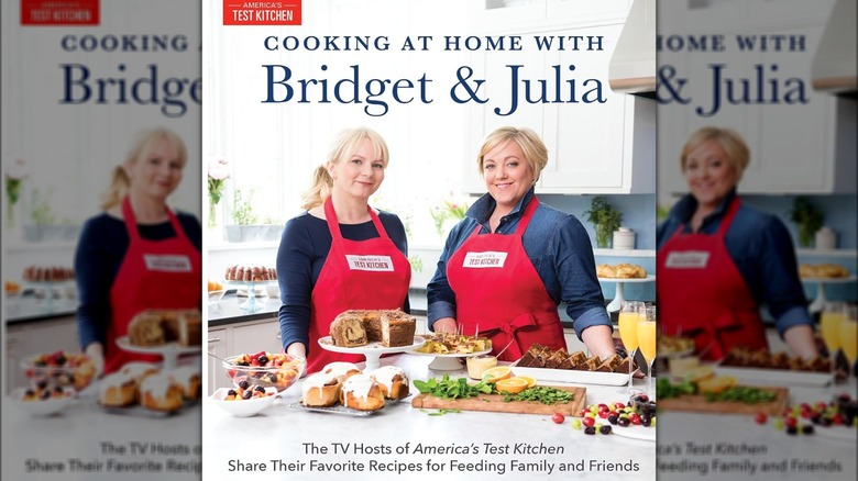 cover of cooking at home with bridget and julia