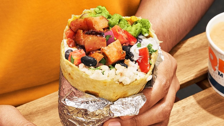 Qdoba Chicken Burrito