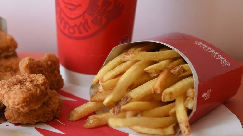 Wendy's fries and nuggets