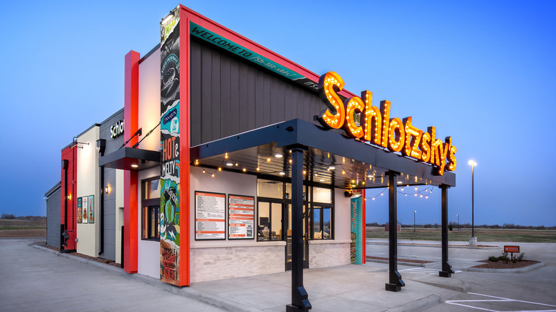 Schlotzsky's Design 1000 at dusk