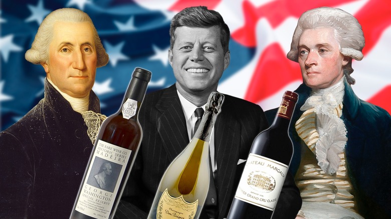 Former presidents with their favorite wines