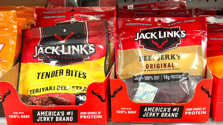 cases of Jack Link's beef jerky