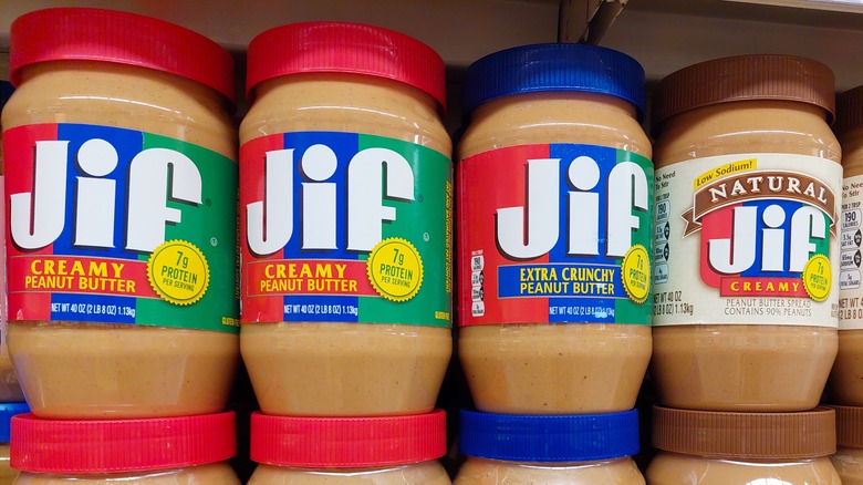 Jif peanut butter jars