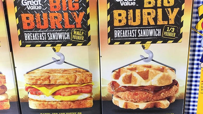 Big burly breakfast sandwich from Walmart