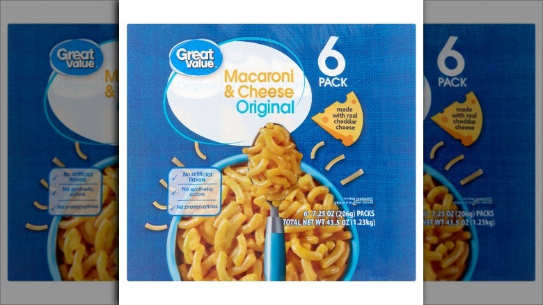 Great Value macaroni and cheese from Walmart