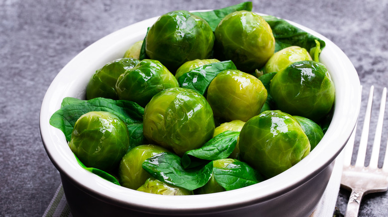 boiled Brussels sprouts