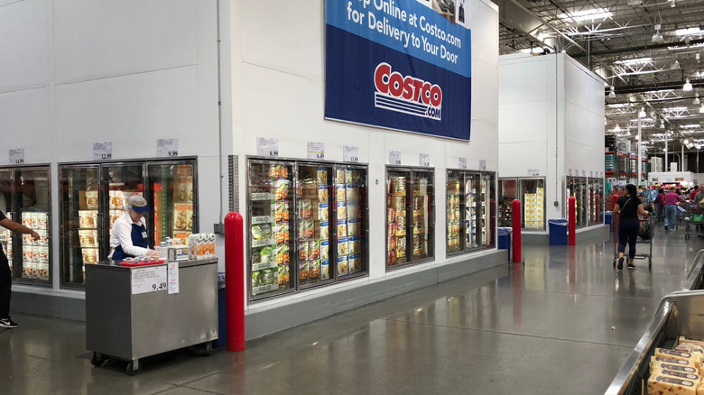 Frozen foods section of Costco