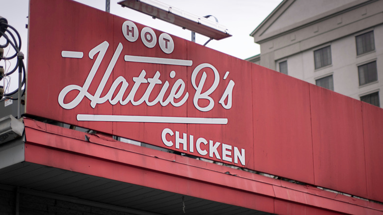 Hattie B's chicken sign