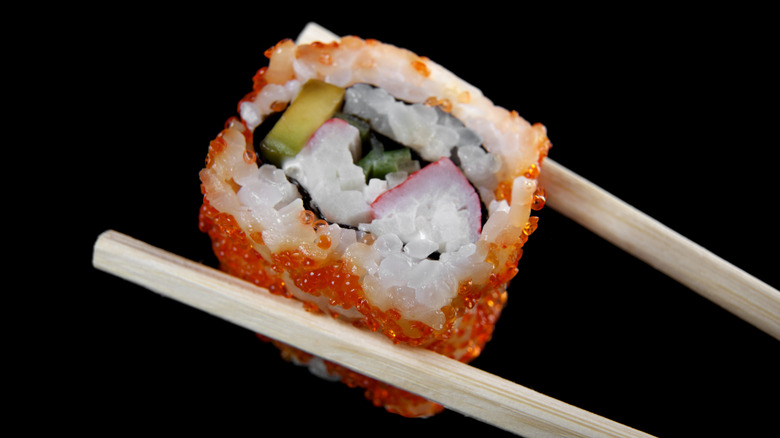 California roll with crab stick
