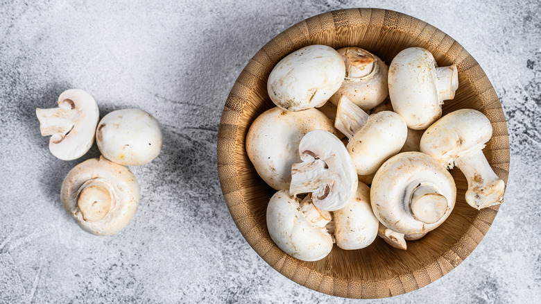 Button mushrooms