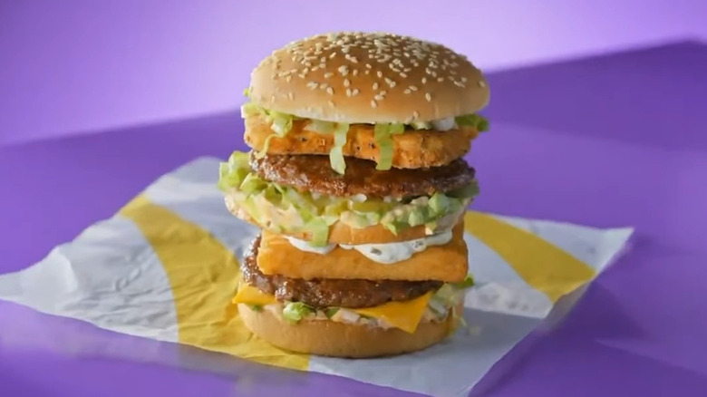 Commercial featuring McDonald's menu hack sandwich
