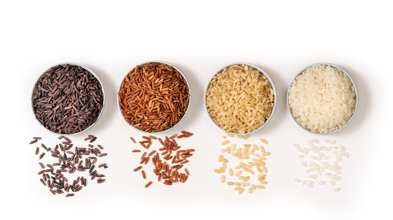 different types of rice