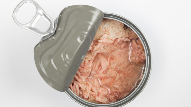 canned tuna packed in water