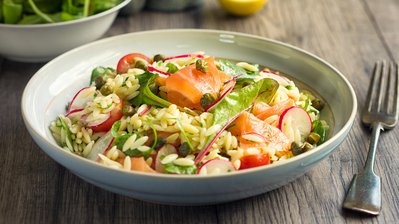 orzo salad with capers