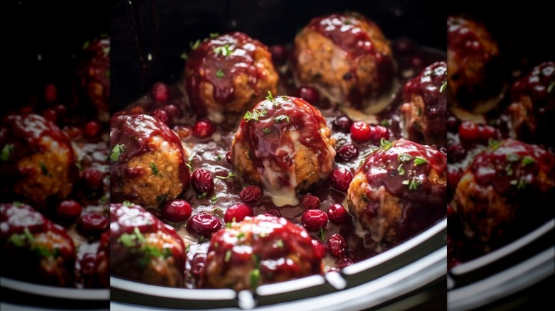 Meatballs in a slow cooker