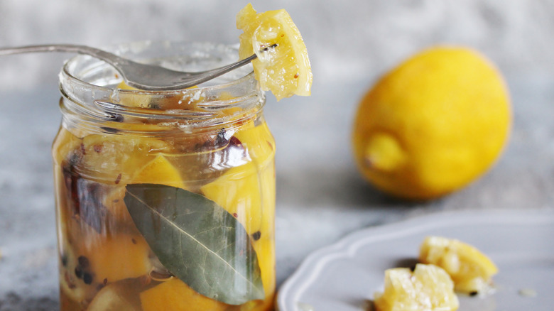 jar of preserved lemons