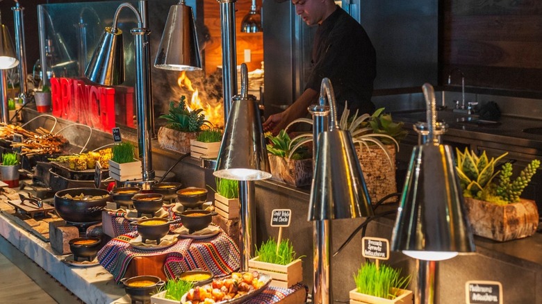 food stations at La Mar buffet