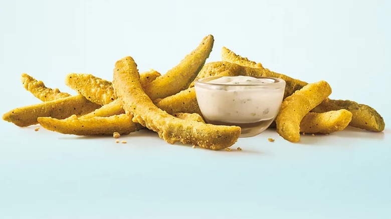 A pile of Sonic pickle fries