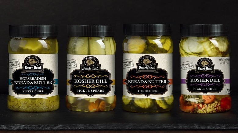 Boar's Head pickles four jars