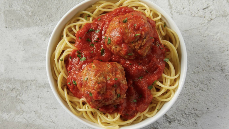 Sbarro Spaghetti and Meatballs