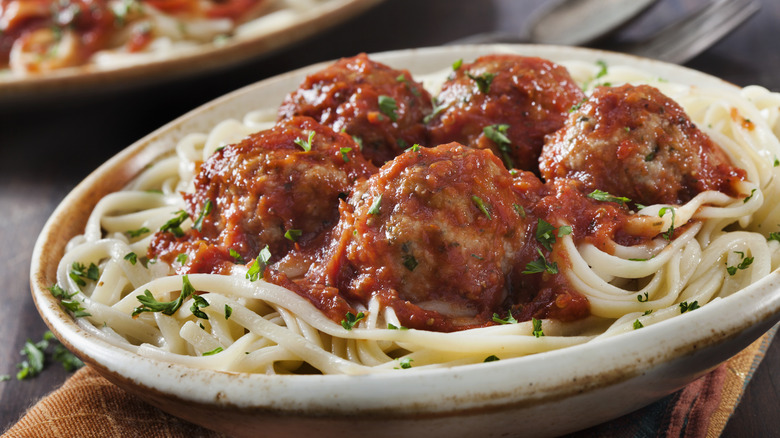 Meatballs and spaghetti 