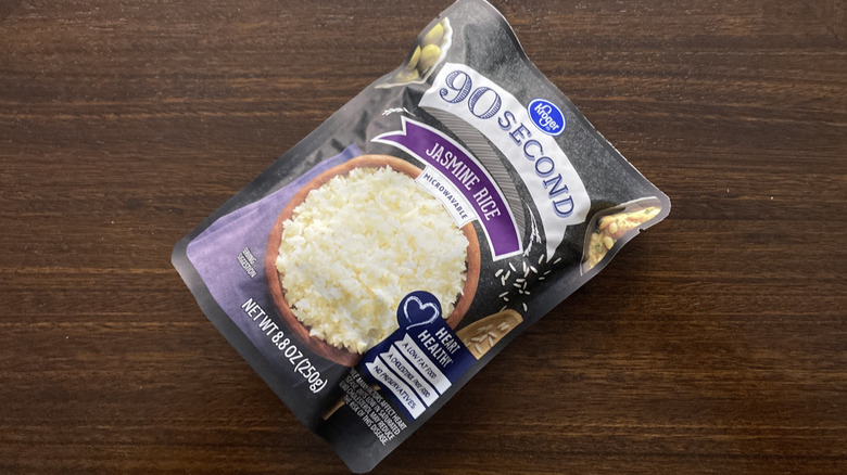 Kroger 90 Second Jasmine Rice pouch