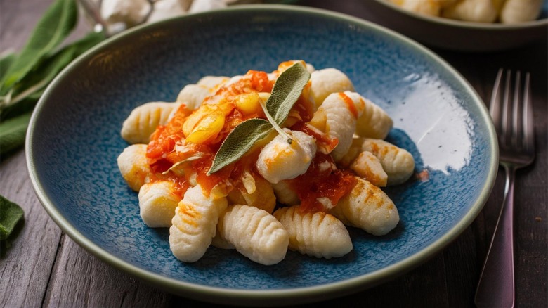 plate of ricotta gnocchi