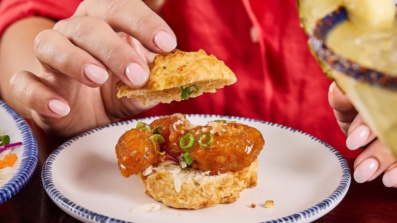 Cheddar Bay Biscuit sandwich, Red Lobster