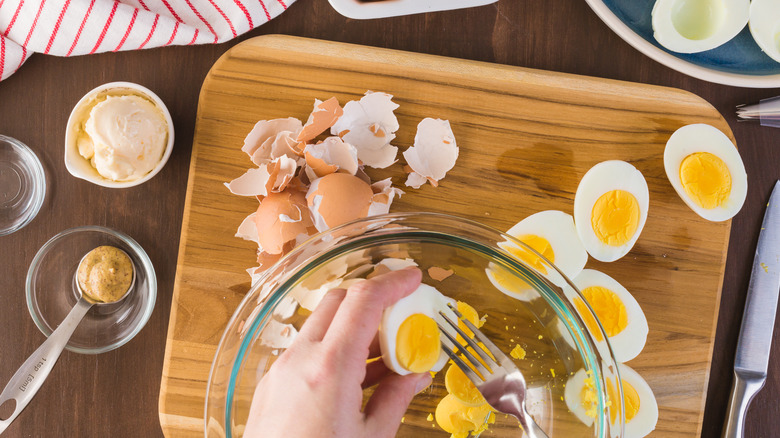 deviled egg prep