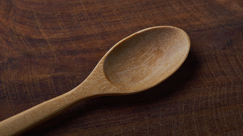 wooden kitchen spoon