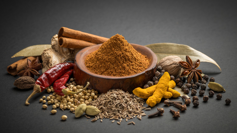 Curry powder and spices