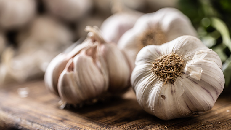 Bulbs of garlic