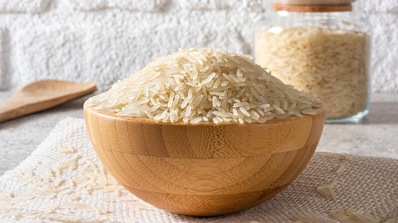 bowl of jasmine rice