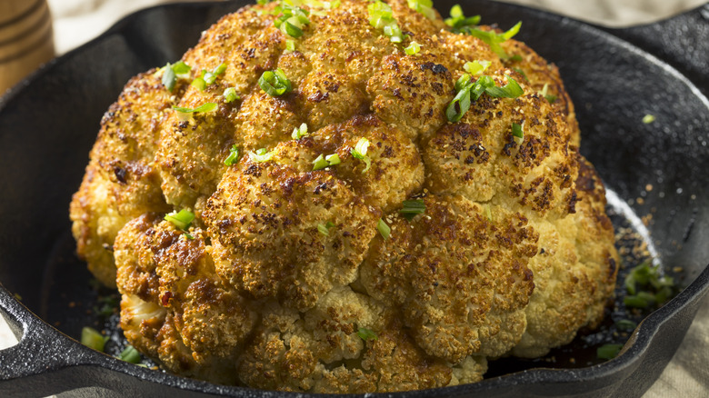 baked whole cauliflower