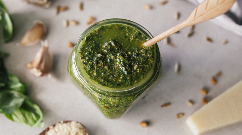 jar of pesto