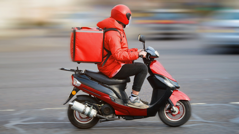 moped food delivery bag