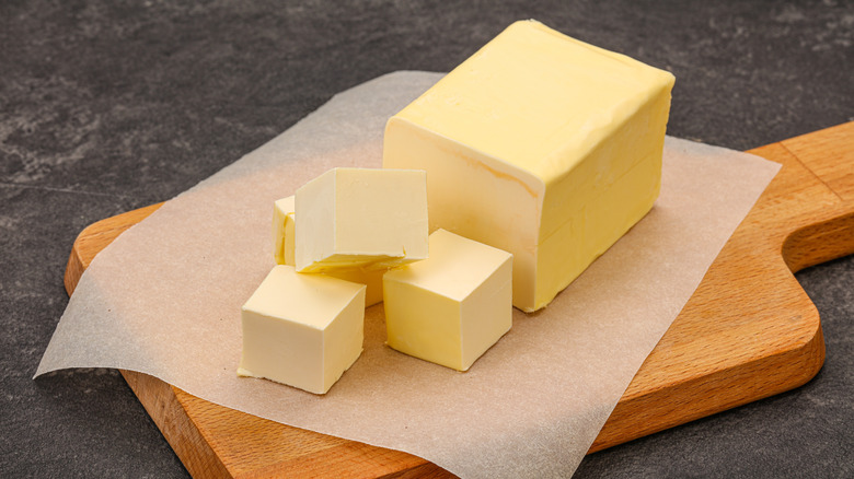 Block of butter