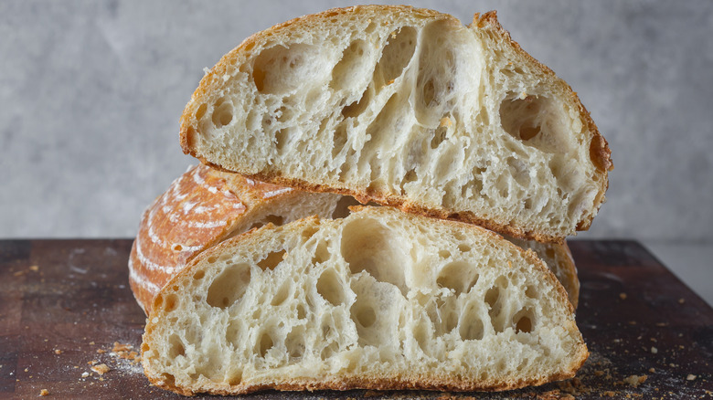 Slices of sourdough bread