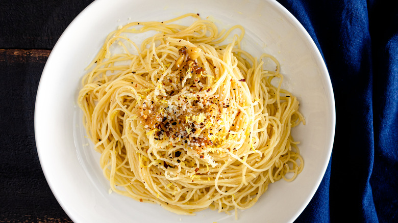 seasoned angel hair pasta