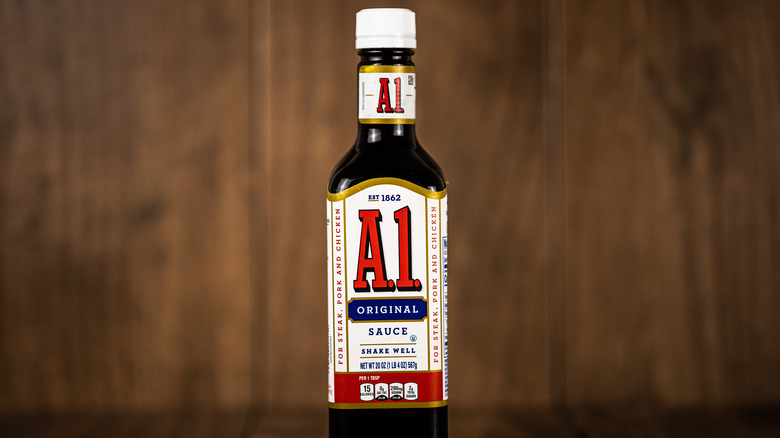 A bottle of A1 sauce