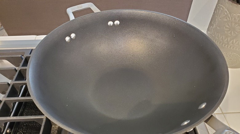 large empty wok