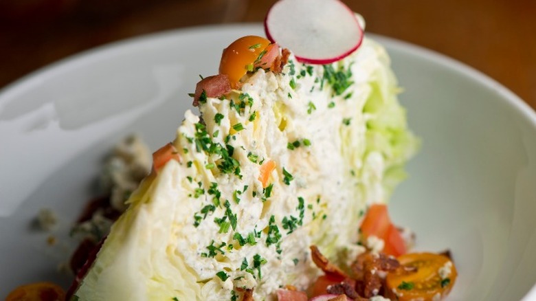 wedge salad blue cheese dressing