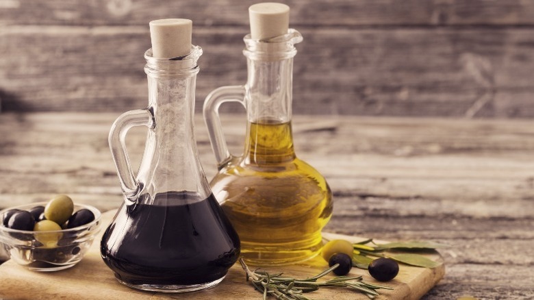 Oil and vinegar bottles