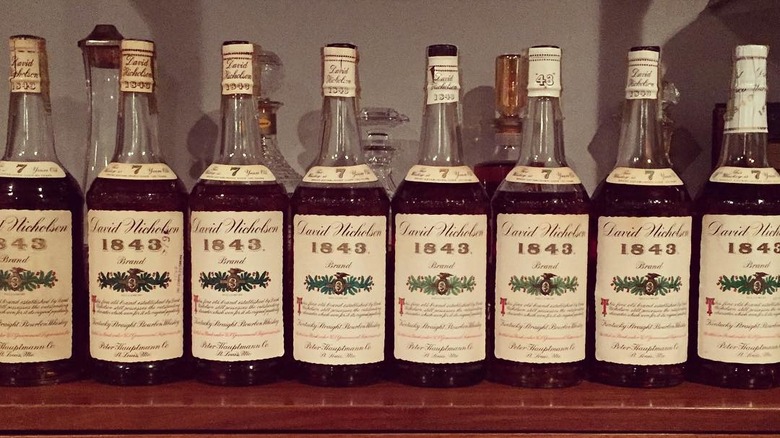 Lineup of David Nicholson bourbons