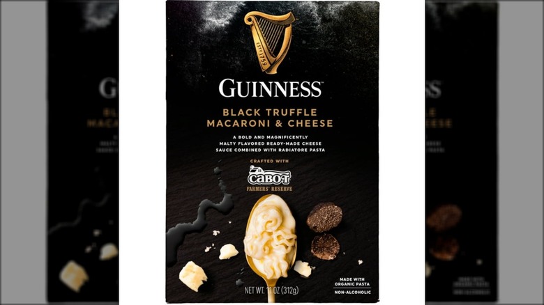 Box of Guinness macaroni with truffle