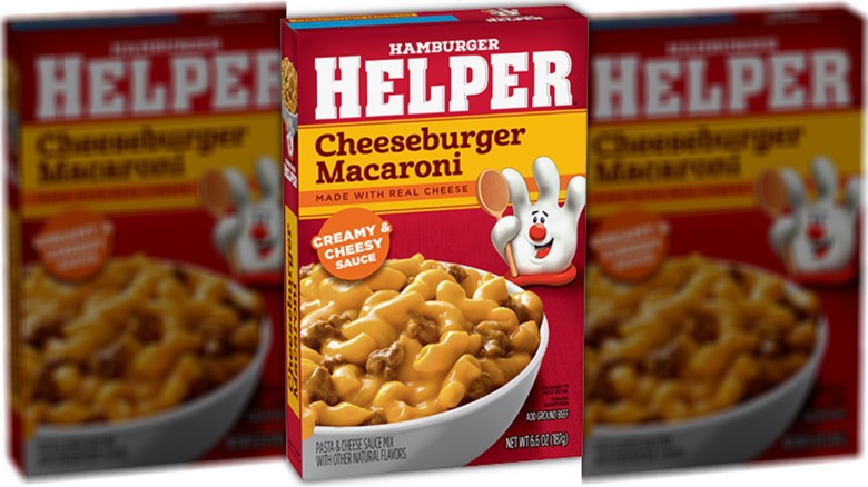 Box of cheeseburger macaroni