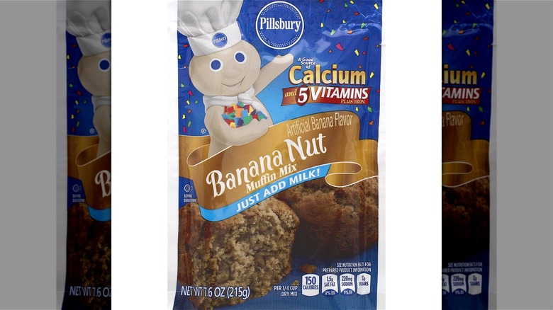pouch of banana muffin mix